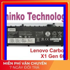 Pin Laptop Lenovo ThinkPad X1 Carbon Gen 5 2017/Gen 6 2018 - Dung Lượng 57Wh, Bảo Hành 5 Tháng, Chất Lượng Cao, Sản Phẩm Mới 100%