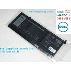 Pin Laptop Dell Latitude G91J0 41Wh, Thay Thế Cho Model 3320 3420 3520, Đen - Phụ Kiện Chất Lượng Cao Chính Hãng