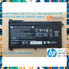 Pin Laptop HP Pavilion x360 11-U 13-U M3-u Omen 14-CB 14-AX 15-AX BI03XL ON03XL - Pin Li-ion 3 Cell Chính Hãng, Bảo Hành 6 Tháng