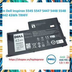 Pin Laptop Chính Hãng Dell Inspiron 5545 5547 5447 5448 5548 5442 - 43Wh Đen, Bảo Hành 100% và Giao Hàng Đúng Đơn