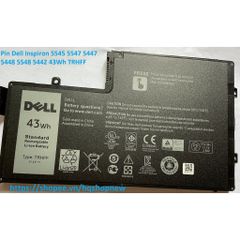 Pin Laptop Chính Hãng Dell Inspiron 5545 5547 5447 5448 5548 5442 - 43Wh Đen, Bảo Hành 100% và Giao Hàng Đúng Đơn