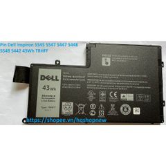 Pin Laptop Chính Hãng Dell Inspiron 5545 5547 5447 5448 5548 5442 - 43Wh Đen, Bảo Hành 100% và Giao Hàng Đúng Đơn