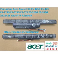 [Pin zin] Pin Laptop Acer Aspire E14 E5-475G E5-475 E5-774G E5-575G E5-575 E5-523G E5-553G AS16A5K AS16A7K AS16A8K PHỤ K