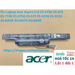 [Pin zin] Pin Laptop Acer Aspire E14 E5-475G E5-475 E5-774G E5-575G E5-575 E5-523G E5-553G AS16A5K AS16A7K AS16A8K PHỤ K