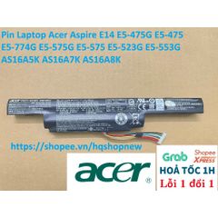 [Pin zin] Pin Laptop Acer Aspire E14 E5-475G E5-475 E5-774G E5-575G E5-575 E5-523G E5-553G AS16A5K AS16A7K AS16A8K PHỤ K