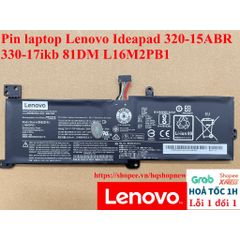 Pin Laptop Chính Hãng Lenovo Ideapad 320-15ABR 330-17IKB 81DM L16M2PB1 - Pin Li-ion 7.56V 30Wh 3968mAh Tương Thích