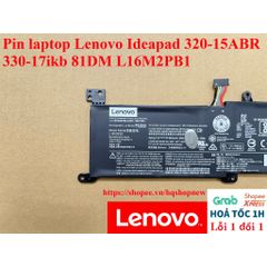 Pin Laptop Chính Hãng Lenovo Ideapad 320-15ABR 330-17IKB 81DM L16M2PB1 - Pin Li-ion 7.56V 30Wh 3968mAh Tương Thích