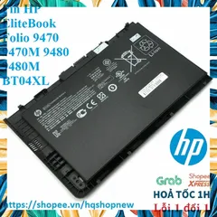 Pin Laptop HP EliteBook Folio 9470 9470M 9480 9480M BT04XL - Pin zin Chính Hãng, Bảo Hành Đổi Mới 100%