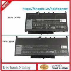 [Pin zin] Pin Dell Latitude E7270 E7470 J60J5 7CJRC MC34Y 242WD GG4FM PDNM2 Pin Zin PHỤ KIỆN LAPTOP