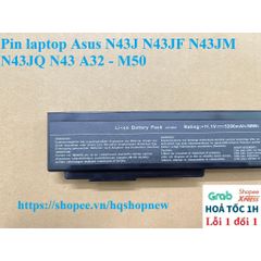 Pin Laptop Asus N43J N43JF N43JM N43JQ N43 A32 - M50, 6 Cell Đen, Pin Chính Hãng, Bảo Hành 100% - Phụ Kiện Laptop Chất Lượng Cao