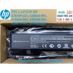 Pin Laptop HP 6 Cell Chính Hãng - Tương Thích Mẫu 628369-421, 628664-001, 628666-001, 628668-001, 628670-001, 659083-001
