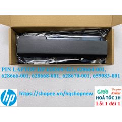 Pin Laptop HP 6 Cell Chính Hãng - Tương Thích Mẫu 628369-421, 628664-001, 628666-001, 628668-001, 628670-001, 659083-001