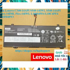 Pin Laptop Lenovo C340-14API S540-14IWL Flex-14IML L18M4PF4 50Wh Đen - Phụ Kiện Chất Lượng Cao, Bảo Hành 100%