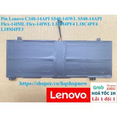 Pin Laptop Lenovo C340-14API S540-14IWL Flex-14IML L18M4PF4 50Wh Đen - Phụ Kiện Chất Lượng Cao, Bảo Hành 100%