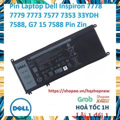 Pin Laptop Dell Inspiron 7778 7779 7773 7577 7353 33YDH 7588 - Pin Chính Hãng Đen 56 Wh - Phụ Kiện Laptop Uy Tín