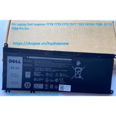 Pin Laptop Dell Inspiron 7778 7779 7773 7577 7353 33YDH 7588 - Pin Chính Hãng Đen 56 Wh - Phụ Kiện Laptop Uy Tín