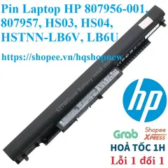 Pin Laptop HP 807956-001, 807957, HS03, HS04, HSTNN-LB6V, LB6U PHỤ KIỆN LAPTOP
