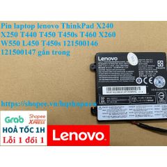 Pin Laptop Lenovo ThinkPad X240 X250 T440 T450 T450s T460 X260 W550 - Pin Li-ion 24Wh 11.1V Chất Lượng Cao, Hàng Mới 100%