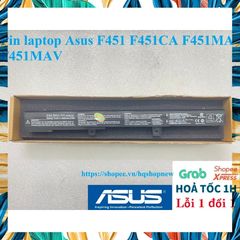 Pin Laptop Asus F451 F451CA F451MA 4 Cell - Phụ Kiện Chính Hãng Đen, Bảo Hành 100% Chất Lượng Cao