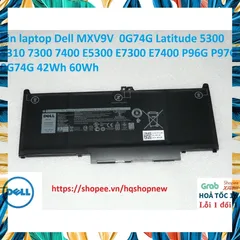 Pin laptop Dell Latitude 5300 5310 7300 7400 E5300 E7300 E7400 MXV9V 0G74G P96G P97G 42Wh 60Wh PHỤ KIỆN LAPTOP