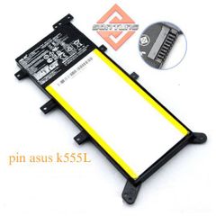 Pin Laptop Asus K555 K555L K555Z W409L W519 W519L - Pin Li-ion 7.5V 37Wh, Bảo Hành 6 Tháng, Phụ Kiện Chính Hãng