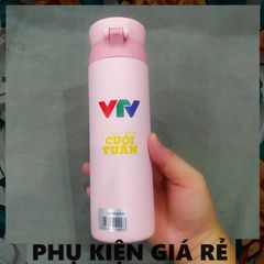 Bình giữ nhiệt LocknLock Wannabe One Touch 450ml - Phiên bản VTV Màu Hồng, Nắp Bật Tiện Lợi, Giữ Nhiệt Tối Ưu
