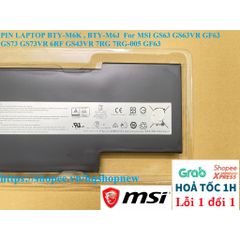Pin Laptop MSI BTY-M6K BTY-M6J cho MSI GS63 GS63VR GF63 GS73 GS73VR 6RF GS43VR 7RG 7RG-005 - Phụ Kiện Laptop Chất Lượng Cao
