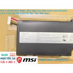 Pin Laptop MSI BTY-M6K BTY-M6J cho MSI GS63 GS63VR GF63 GS73 GS73VR 6RF GS43VR 7RG 7RG-005 - Phụ Kiện Laptop Chất Lượng Cao