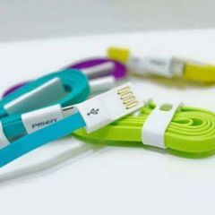 Cáp sạc Pisen Micro USB 80cm Dây dẹt Siêu bền Đa sắc - Phụ kiện sạc nhanh cho điện thoại & máy tính bảng Android