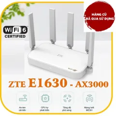 Router Wifi6 ZTE E1630 AX3000 Mbps Hàng Cũ - Thiết Bị MESH WiFi 6 Chính Hãng, Phát Tín Hiệu Mạnh Mẽ, Dễ Dàng Cài Đặt