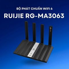 Bộ Phát Wifi 6 Ruijie RG-MA3063/RG-MA3062 - Router Wi-Fi Tốc Độ 3000Mbps Hỗ Trợ MESH - Thiết Kế Hiện Đại, Bảo Hành 3 Tháng