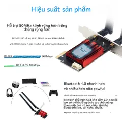 🔝 Card mạng Card wifi Bluetooth Fenvi Wifi 5 Pci-e Không Dây Ac1200 Băng Tần Kép 2.4G/5GHz 802.11ac wifi 6 ax1800 Ax180
