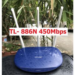 Bộ phát Wifi TP-Link TL-886N 3 râu XUYÊN TƯỜNG tốc độ 450Mbps - Hàng cũ, mạnh mẽ, dễ cài đặt, bảo hành dài hạn