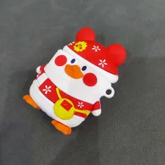 🔝 [ ᴄᴀꜱᴇ ᴀɪʀᴘᴏᴅ ] Case Airpod Vỏ Bọc Airpods ( Vịt đỏ Noel ) Cho Hộp Sạc Tai Nghe AirPods 1 2 Bằng Silicon Dẻo Siêu Cut