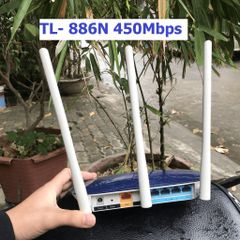 Bộ Phát Wifi TP-Link TL-886N 3 Râu Xuyên Tường - Tốc Độ 450Mbps, Hàng Cũ, Dễ Dàng Cài Đặt, Đảm Bảo Kết Nối Mạnh Mẽ