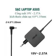 🔝 Sạc laptop Asus 19v-3.42A / 2.37A / 1.75A Loại tốt - ADAPTER ASUS - Sạc ASUS chân to / nhỏ - sạc máy tính ASUS