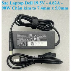 🔝 Sạc Laptop Dell 19.5V - 2.31A - 45W / 19.5V - 3.34A - 65W / 19.5V - 4.62A - 90W Chân to Chân nhỏ Sạc máy tính DELL 45