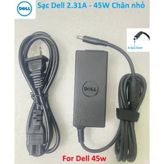 🔝 Sạc Laptop Dell 19.5V - 2.31A - 45W / 19.5V - 3.34A - 65W / 19.5V - 4.62A - 90W Chân to Chân nhỏ Sạc máy tính DELL 45