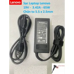 🔝 Sạc Laptop Lenovo 20V - 3.25A - 65W / 20V - 2.25A - 65W / 19V - 3.42A - 65W Chân Vuông-Chân nhỏ-Chân kim to-Chân to