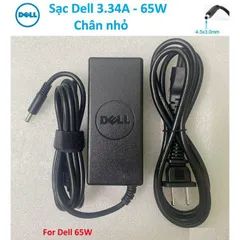 🔝 Sạc Laptop Dell 19.5V - 2.31A - 45W / 19.5V - 3.34A - 65W / 19.5V - 4.62A - 90W Chân to Chân nhỏ Sạc máy tính Dell PH
