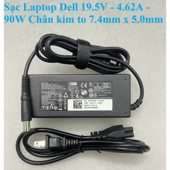 🔝 Sạc Laptop Dell 19.5V - 2.31A - 45W / 19.5V - 3.34A - 65W / 19.5V - 4.62A - 90W Chân to Chân nhỏ Sạc máy tính Dell PH