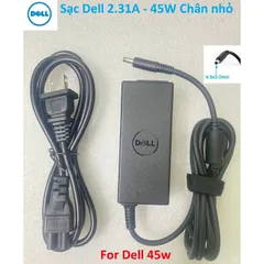🔝 Sạc Laptop Dell 19.5V - 2.31A - 45W / 19.5V - 3.34A - 65W / 19.5V - 4.62A - 90W Chân to Chân nhỏ Sạc máy tính Dell PH