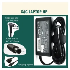 🔝 Sạc laptop HP 19.5V - 4.62A chân kim nhỏ  (đầu sạc có màu xanh)  / HP 19.5V - 4.74A chân kim to - Sạc HP Zin