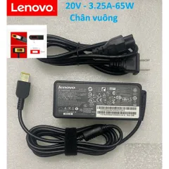 🔝 Sạc Laptop Lenovo 20V - 3.25A - 65W / 20V - 2.25A - 65W / 19V - 3.42A - 65W Chân Vuông-Chân nhỏ-Chân kim to Sạc máy t