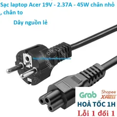 [Sạc zin] Sạc laptop Acer 19V - 2.37A - 45W chân nhỏ , chân to PHỤ KIỆN LAPTOP