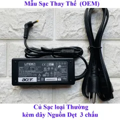 🔝 SẠC LAPTOP ACER 19V-3.42A (ADAPTER ACER 19V-3.42A) - TẶNG DÂY NGUỒN