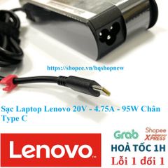 Sạc Laptop Lenovo 20V - 4.75A - 95W Chân Type C - Phụ Kiện Chính Hãng An Toàn và Hiệu Quả cho Laptop Lenovo