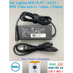 Sạc Laptop Dell 19.5V - 2.31A - 45W / 19.5V - 3.34A - 65W / 19.5V - 4.62A - 90W Chân to Chân nhỏ Sạc máy tính Dell PHỤ K