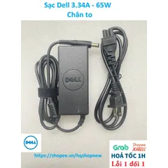 Sạc Laptop Dell 19.5V - 2.31A - 45W / 19.5V - 3.34A - 65W / 19.5V - 4.62A - 90W Chân to Chân nhỏ Sạc máy tính Dell PHỤ K