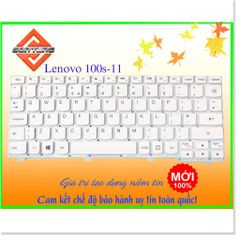 Bàn Phím Laptop Lenovo Ideapad 100S-11 Màu Trắng, US Layout, Độ Nhạy Cao, Bảo Hành 09 Tháng, Chất Lượng Tốt
